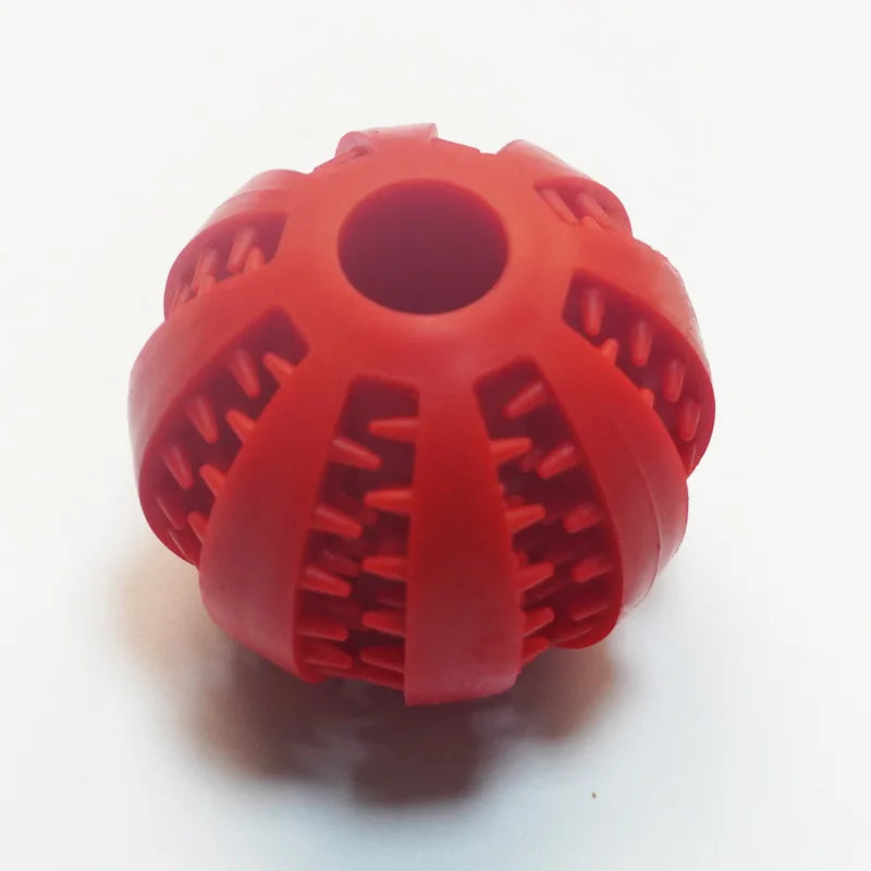 Natural Rubber Treat Ball — Round, Hollow, Tooth-Cleaning