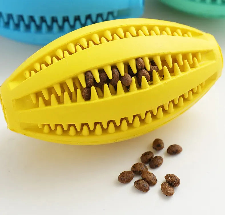 Natural Rubber Treat Ball – Dental Dog Toy for Big Chewers