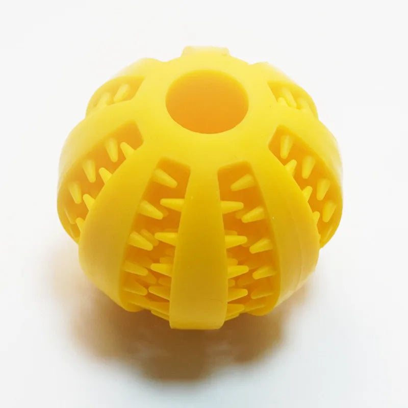 Natural Rubber Treat Ball — Round, Hollow, Tooth-Cleaning