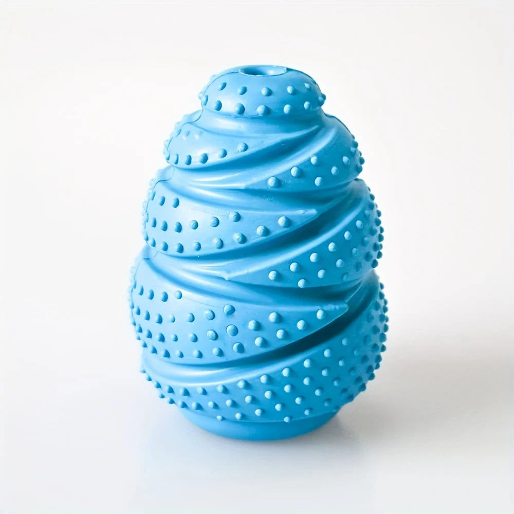 Tough Rubber Grenade Treat-Dispenser Dog Chew Toy — Built for Power Chewers