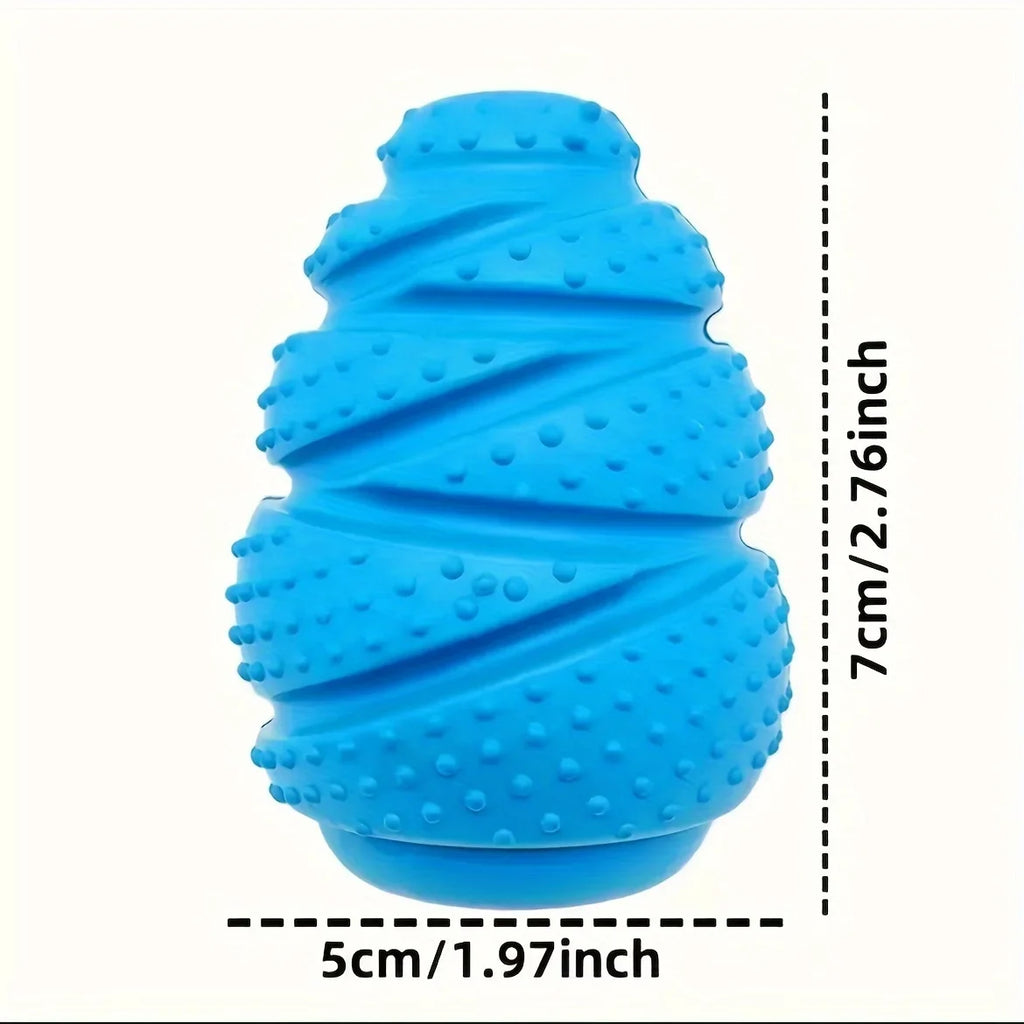 Tough Rubber Grenade Treat-Dispenser Dog Chew Toy — Built for Power Chewers