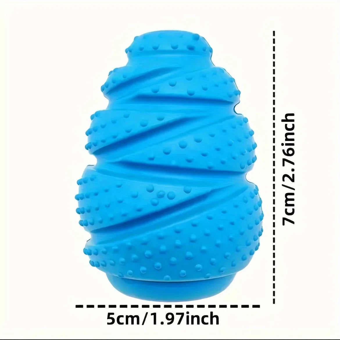 Tough Rubber Grenade Treat-Dispenser Dog Chew Toy — Built for Power Chewers