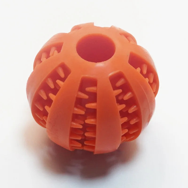 Natural Rubber Treat Ball — Round, Hollow, Tooth-Cleaning