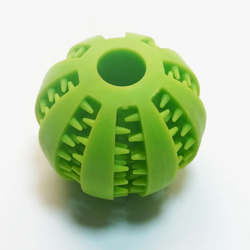 Natural Rubber Treat Ball — Round, Hollow, Tooth-Cleaning