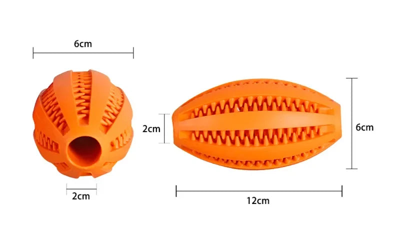 Natural Rubber Treat Ball – Dental Dog Toy for Big Chewers