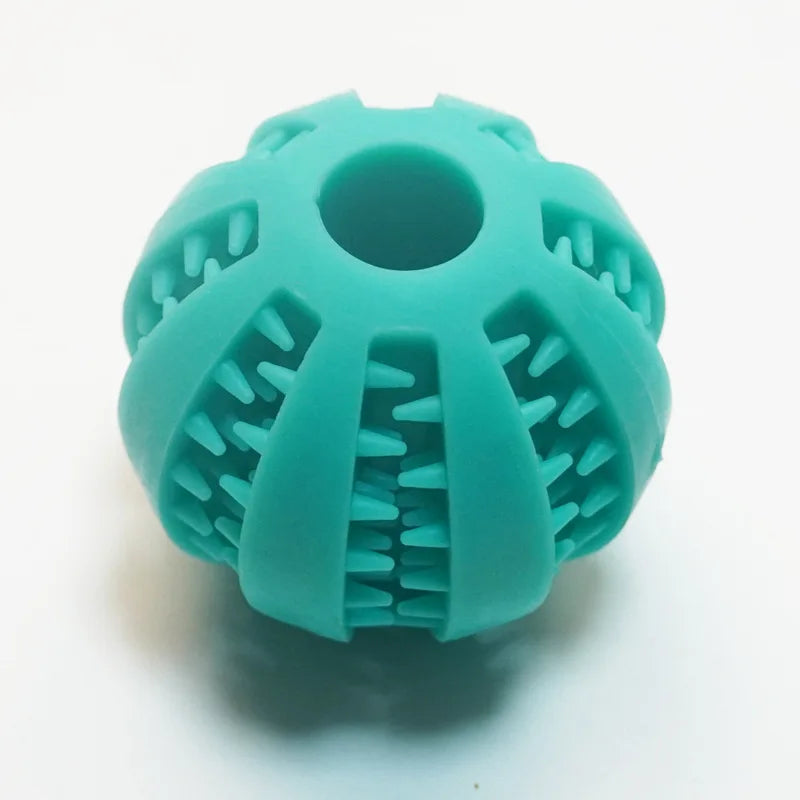 Natural Rubber Treat Ball — Round, Hollow, Tooth-Cleaning