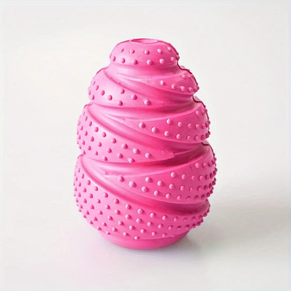 Tough Rubber Grenade Treat-Dispenser Dog Chew Toy — Built for Power Chewers