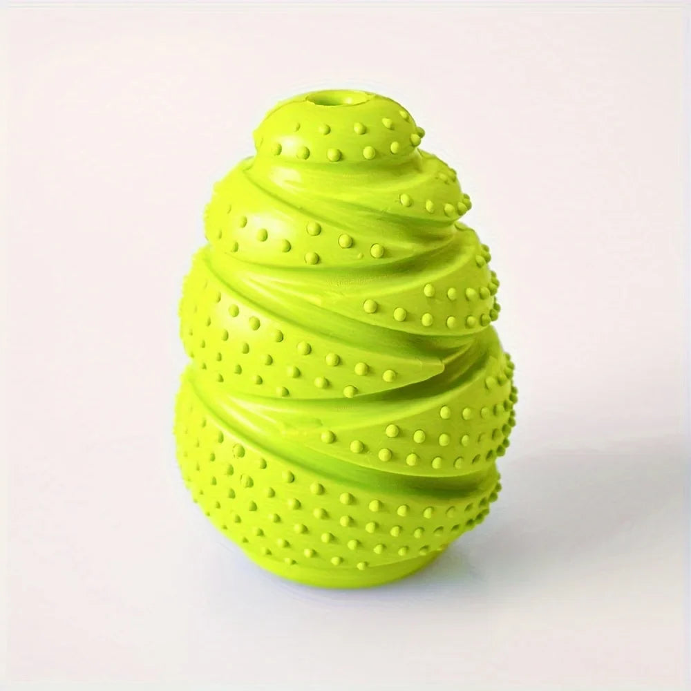 Tough Rubber Grenade Treat-Dispenser Dog Chew Toy — Built for Power Chewers